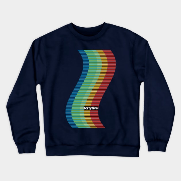 45 New Wave Crewneck Sweatshirt by modernistdesign